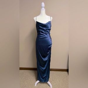 David Meister Navy Blue Gown size 6.